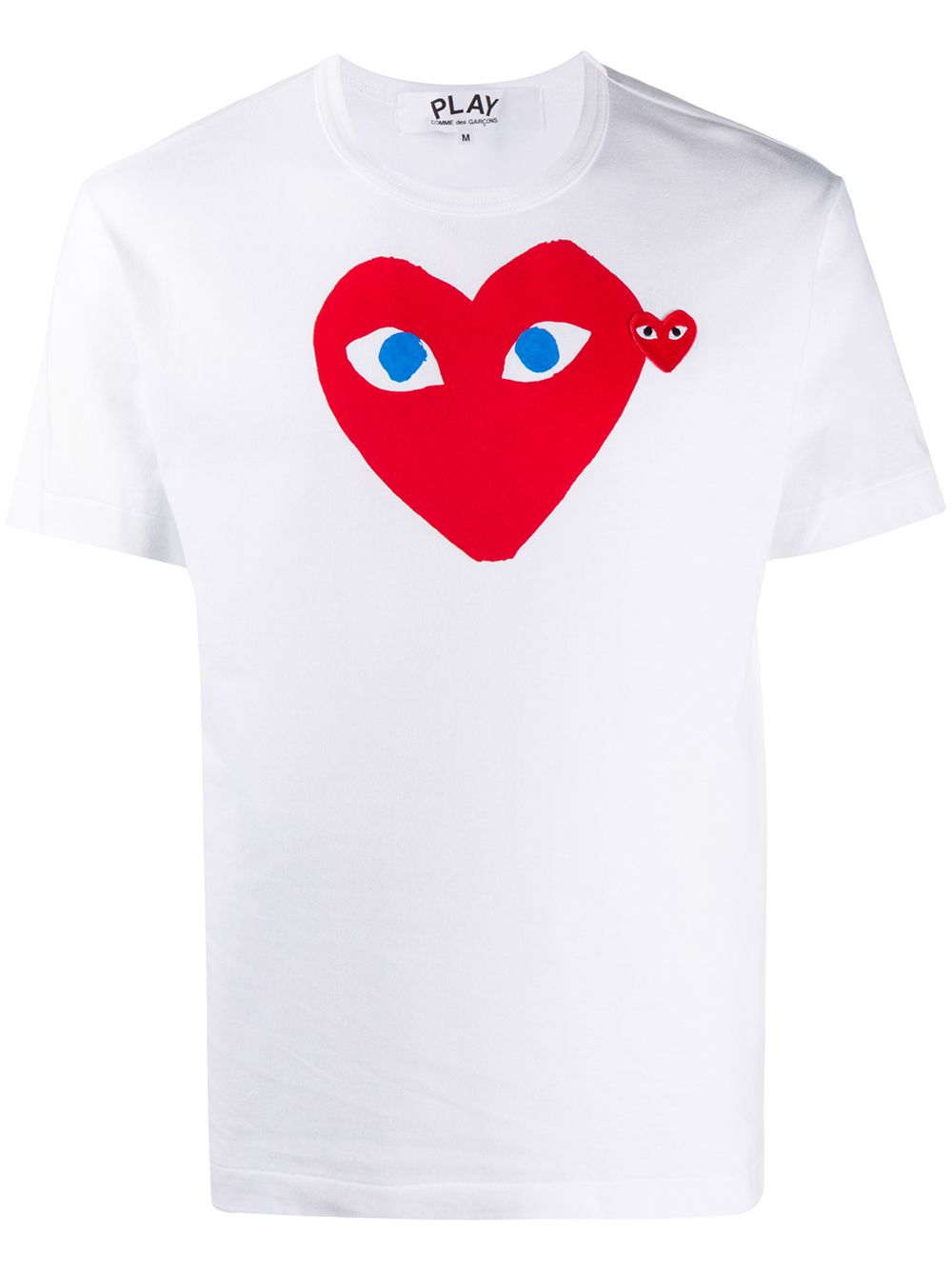 play t-shirt man white in cotton - COMME DES GARÇONS PLAY